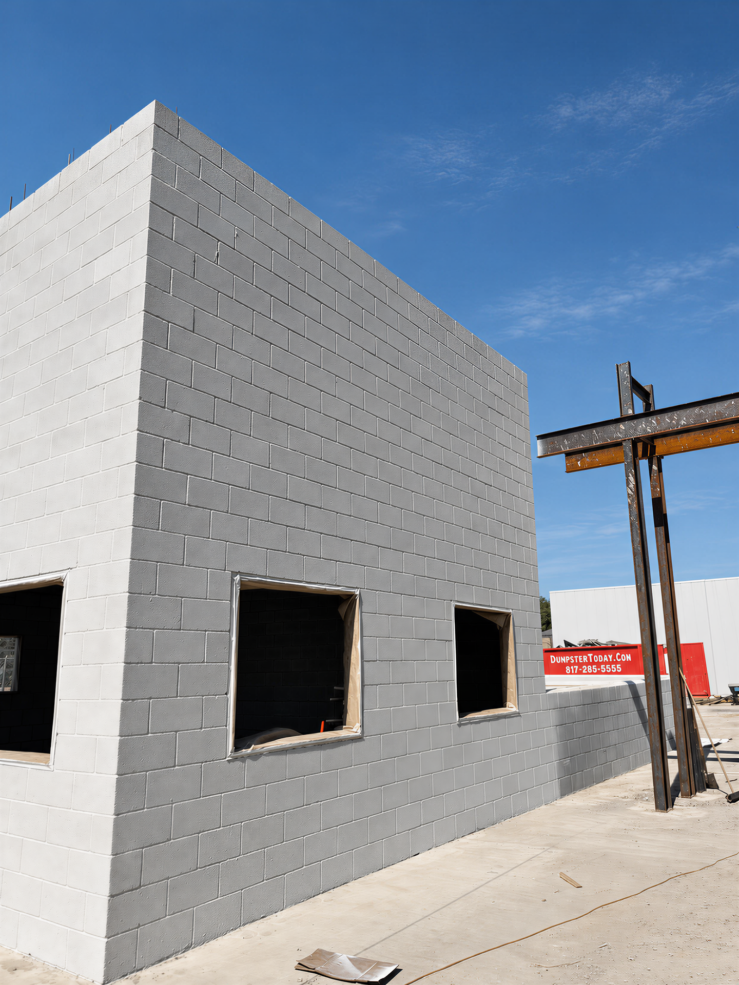 Fort Worth oil tank renovation project control room wall forming